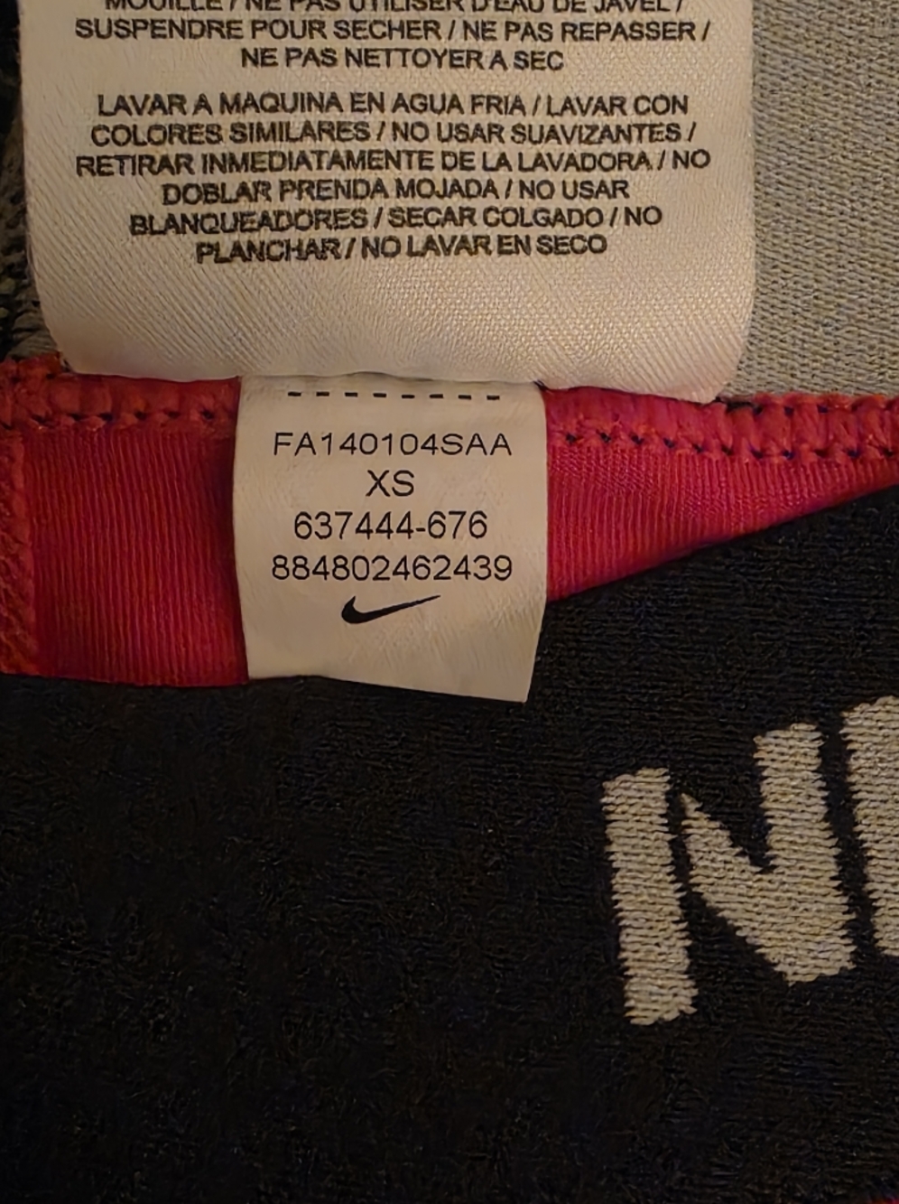 Nike Pro Dri Fit Women's Yoga/Gym Capri In Red - Picture 5 of 5